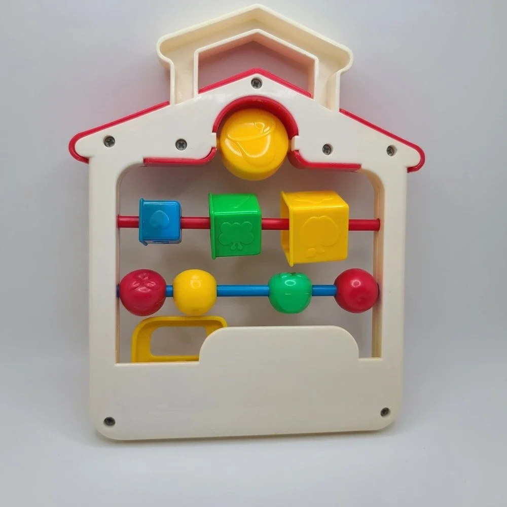 Fisher Price Discovery Beads School Vintage Toy #1062 Travel Size Nesting Cups